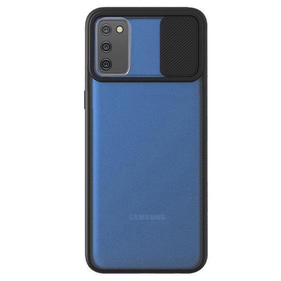 CaseUp Samsung Galaxy A02s Kılıf Camera Swipe Protection Siyah 2